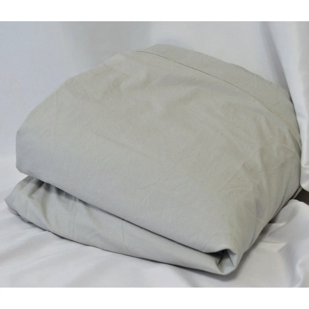 Restoration Hardware 210 percale Italian mist grey king duvet‎ cover